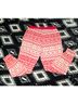 Pink Print Red White Leggings Size L - photo 3