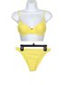 Gooseberry Seaside Solid Yellow Two Piece Swimsuit Size S - photo 7