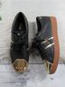 Michael Kors 100% Leather 100% Rubber 100% Metallic Fiber Black Gold Sneakers Size 8 - photo 12