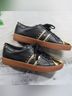 Michael Kors 100% Leather 100% Rubber 100% Metallic Fiber Black Gold Sneakers Size 8 - photo 6