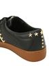 Michael Kors 100% Leather 100% Rubber 100% Metallic Fiber Black Gold Sneakers Size 8 - photo 2