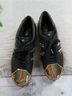 Michael Kors 100% Leather 100% Rubber 100% Metallic Fiber Black Gold Sneakers Size 8 - photo 5