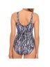 Miraclesuit Chevron-herringbone Gray Silver One Piece Swimsuit Size 16 - photo 5