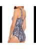 Miraclesuit Chevron-herringbone Gray Silver One Piece Swimsuit Size 16 - photo 4