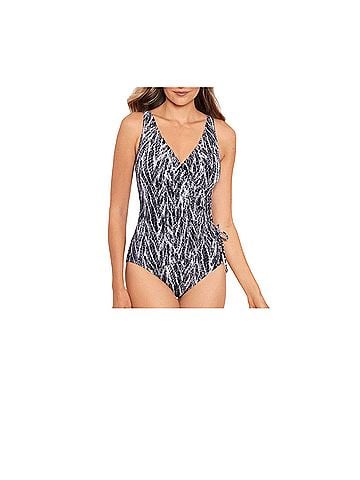 Miraclesuit Chevron Python Eclat One Piece Swimsuit (view 1)