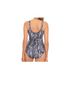 Miraclesuit Chevron-herringbone Gray Silver One Piece Swimsuit Size 16 - photo 2