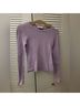 7 For All Mankind Graphic Purple Pullover Sweater Size S - photo 4