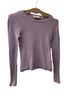 7 For All Mankind Graphic Purple Pullover Sweater Size S - photo 1
