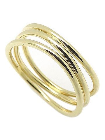 Tiffany & Co. TIFFANY&amp;Co. Tiffany Wave 3-Row Ring, Elsa Peretti Design, 18K Yellow Gold, Women's, 295707 (view 2)