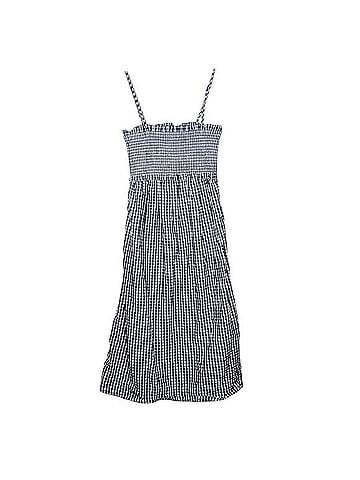 J.Crew Gingham Smocked Cotton Cottagecore Casual Dress (view 2)