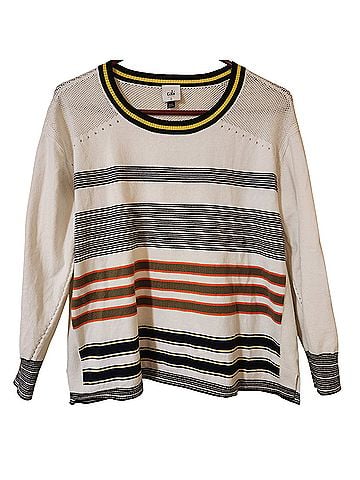CAbi Parasol Cabana Striped Pullover Sweater (view 1)