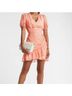 Express 100% Polyester Polka Dots Orange White Cocktail Dress Size S - photo 9