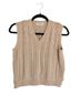 No Comment Tan Sweater Vest Size M - photo 1