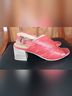 Bueno 100% Leather Multi Color Red Sandals Size EU 40 - photo 5