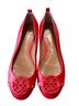 Tory Burch 100% Leather Red Flats Size 7 - photo 1