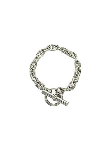 Hermès HERMES Chaine d'Ancre PM 18-link bracelet, sterling silver 925 chain, accessory, silver, 36359 (view 1)