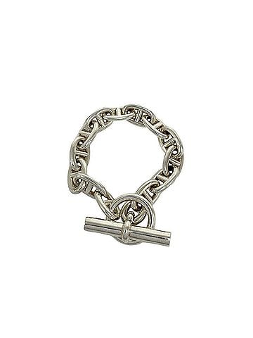 Hermès HERMES Chaine d'Ancre MM 13-link bracelet, sterling silver 925 chain, accessory, silver, 36332 (view 1)