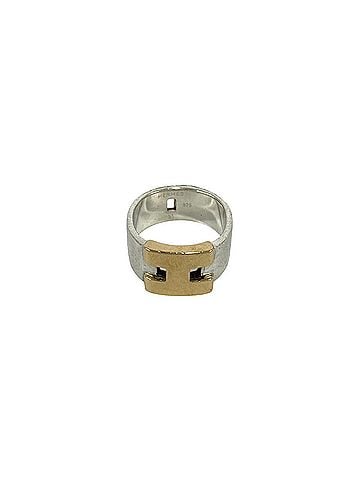 Hermès HERMES Hercules Ring, Sterling Silver 925, 18K Yellow Gold, Accessory, 42902 (view 1)