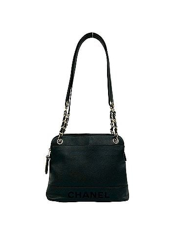 Chanel CHANEL Vintage Caviar Skin Shoulder Bag/Tote Bag, Black, 27089 (view 1)