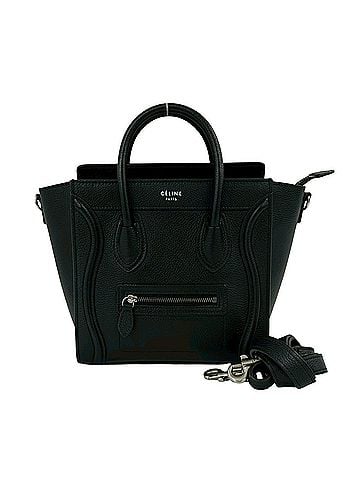 Céline CELINE Luggage Nano Shopper Leather 2-way Shoulder Bag/Handbag, Black, Women's, 30834 (view 1)