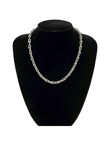 Tiffany & Co. TIFFANY&amp;Co. Tiffany HardWear Small Link Necklace, Sterling Silver 925 Pendant, Accessory, Silver, Item Number 35946 (view 2)