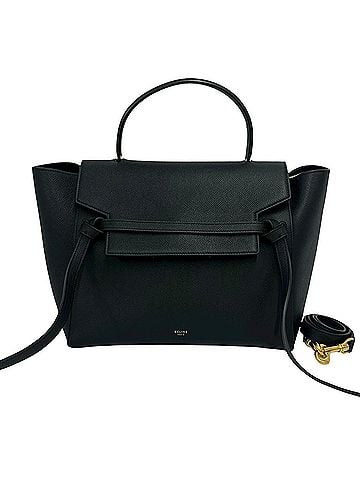 Céline CELINE Belt Bag Mini Leather Genuine 2-way Semi One-Shoulder Handbag Black 88016 (view 1)