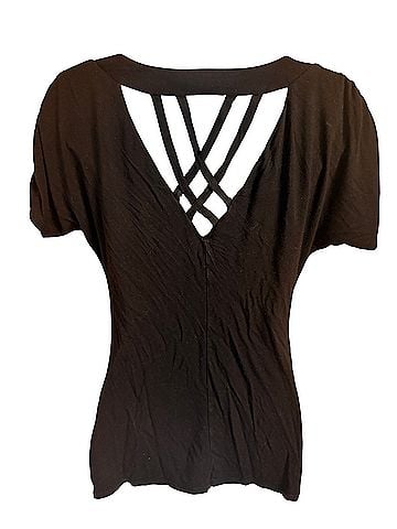 White House Black Market Short Sleeve Blouse (view 2)