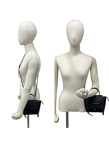 Céline CELINE Belt Bag, Pico Leather, Genuine 2-way Mini Handbag/Shoulder Bag/Pouch, Black, 104-7 (view 2)