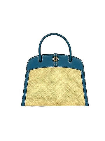 Hermès HERMES Hermes Dalvy Logo Hardware Panama Swift Leather Handbag Mini Tote Bag Blue Jean 31430 (view 1)