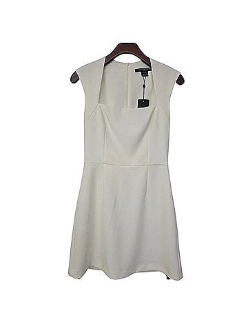 French Connection Whisper Ruth Square Neck Cocktail Dress (view 1)
