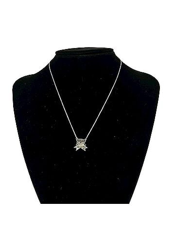 Tiffany & Co. TIFFANY&amp;Co. Tiffany Vintage Cross Ribbon Necklace, Sterling Silver 925 Pendant, 40105 (view 2)