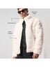 Alo Yoga White Ivory Jacket Size M - photo 3