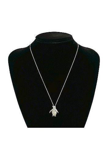 Tiffany & Co. TIFFANY&amp;Co. Tiffany Vintage Penguin Necklace, Sterling Silver 925 Pendant Choker, Accessory, Silver, 45408 (view 2)