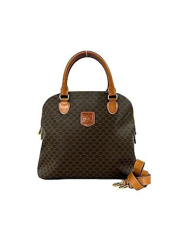 Céline CELINE Macadam Blazon Triomphe Pattern Leather 2-Way Handbag Mini Tote Bag Shoulder Brown 45327 (view 1)