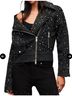 ALLSAINTS Black Denim Jacket Size 12 - photo 14