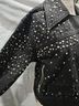 ALLSAINTS Black Denim Jacket Size 12 - photo 13