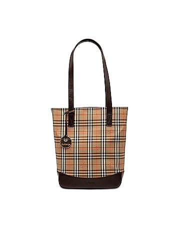 Burberry Haymarket Check Canvas Tote (view 1)