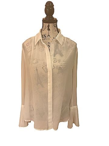 White House Black Market Long Sleeve Blouse (view 1)