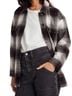 Madewell 100% Cotton Plaid Black White Button-Down Shirt Size M - photo 1