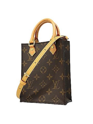 Louis Vuitton Louis Vuitton Monogram Petite Sac Plat Handbag M81295 Brown 2-way bag for women (view 1)