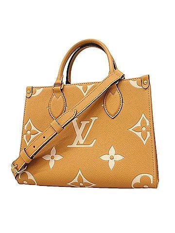 Louis Vuitton Louis Vuitton Monogram Empreinte Bicolor OnTheGo PM Handbag M12513 Arizona Cream 2-way bag for women (view 1)