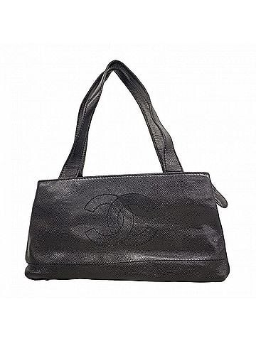 Chanel Chanel handbag, caviar leather, black, women's. (view 1)