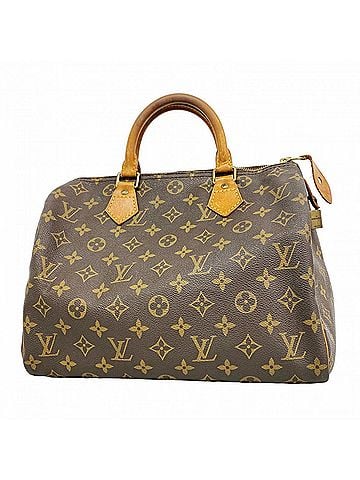 Louis Vuitton Louis Vuitton Monogram Speedy 30 Handbag M41108 Brown Women's (view 1)