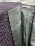 Paul Stanley Houndstooth Purple Black Blazer Size 4 - photo 6