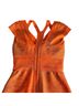Mac Duggal 100% Polyester Orange Gold Cocktail Dress Size 4 - photo 2