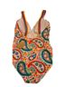 Boden Paisley Multi Color One Piece Swimsuit Size 10 - photo 2