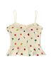 STAUD 100% Cotton Floral White Sleeveless Blouse Size M - photo 1