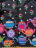 Michael Simon Floral Black Multi Color Cardigan Size M - photo 4