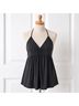 Express Solid Gray Black Sleeveless Blouse Size S - photo 6