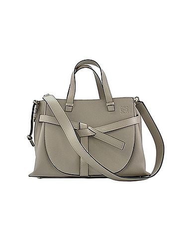 Loewe Loewe Gate Leather Handbag, Beige (view 1)